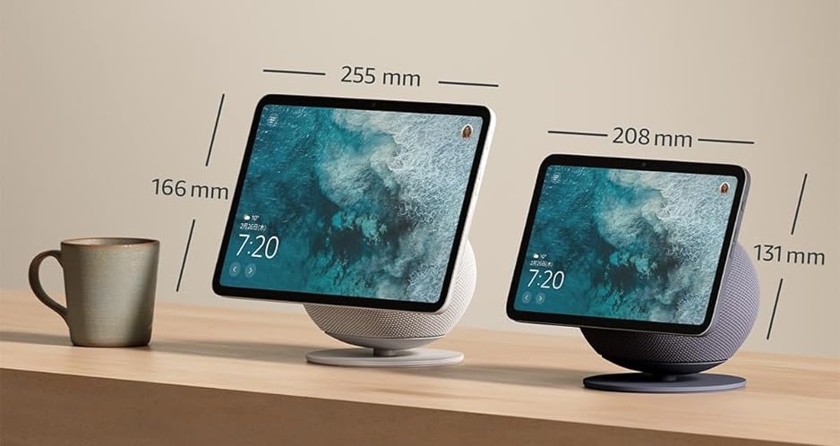 エコーショー8第4世代とエコーショー11を並べてサイズ比較