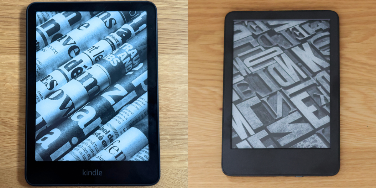 無印キンドルとペーパーホワイトの比較