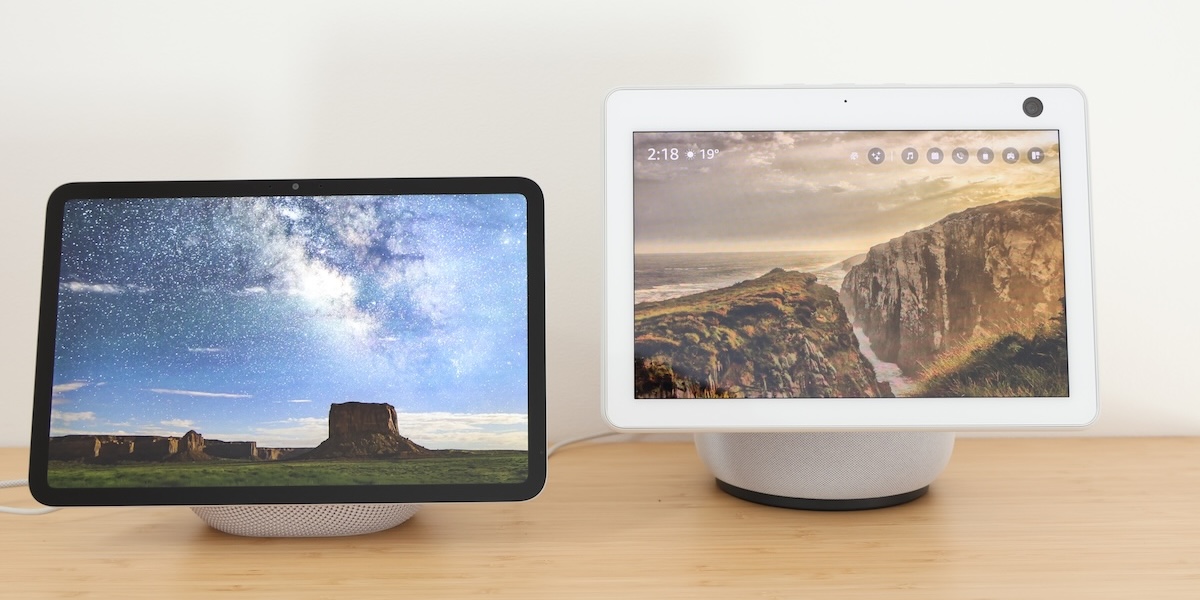 echoshow11と10を並べてみて