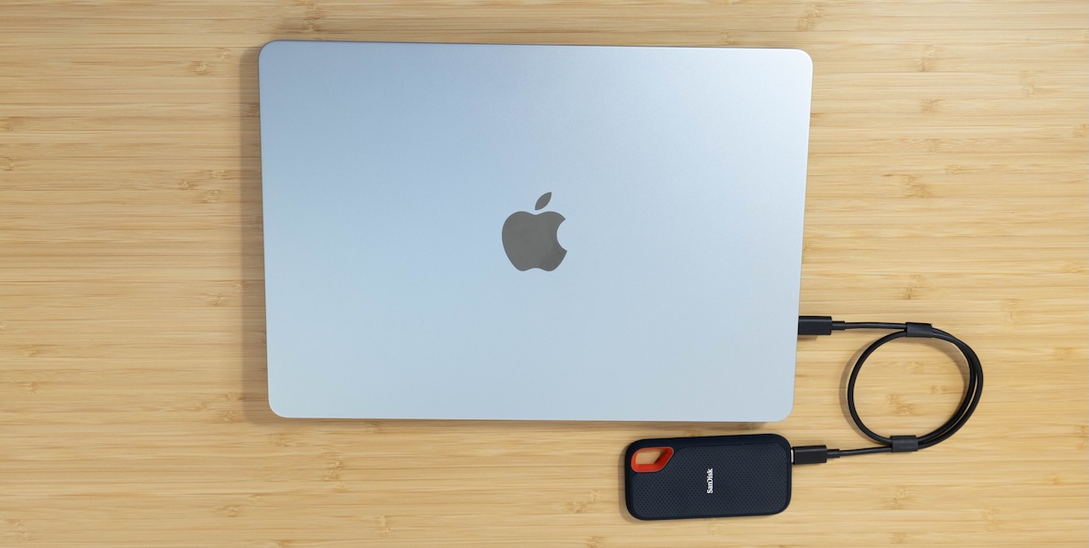 sundisk SSDをMACと接続