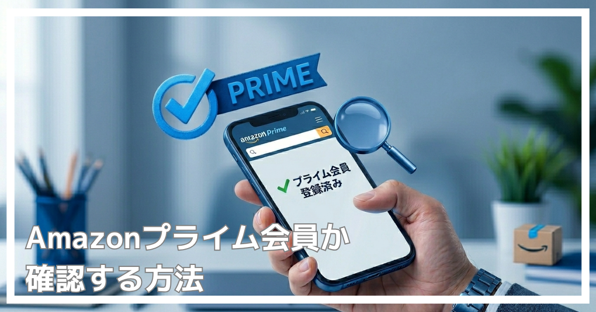 Amzonプライム会員か確認する方法