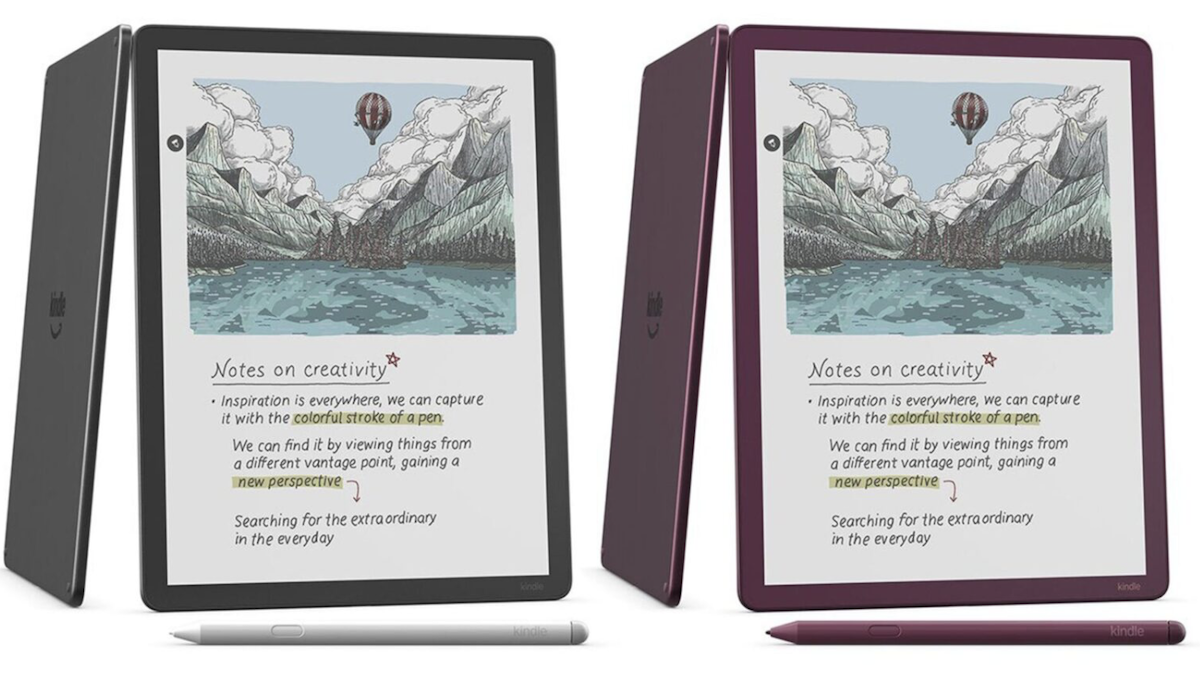 Kindle Scribe Colorsoftのカラバリ